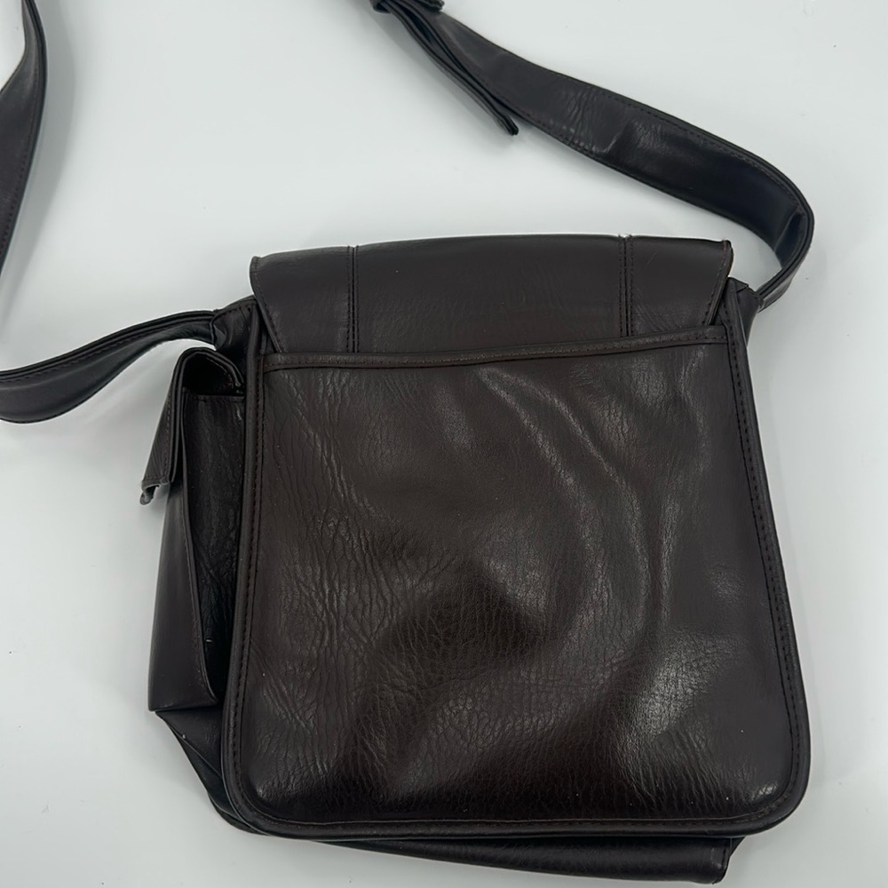 Coach Lexington Flap Leather Saddle Bag Dark‎ Brown - Picture 2 of 9